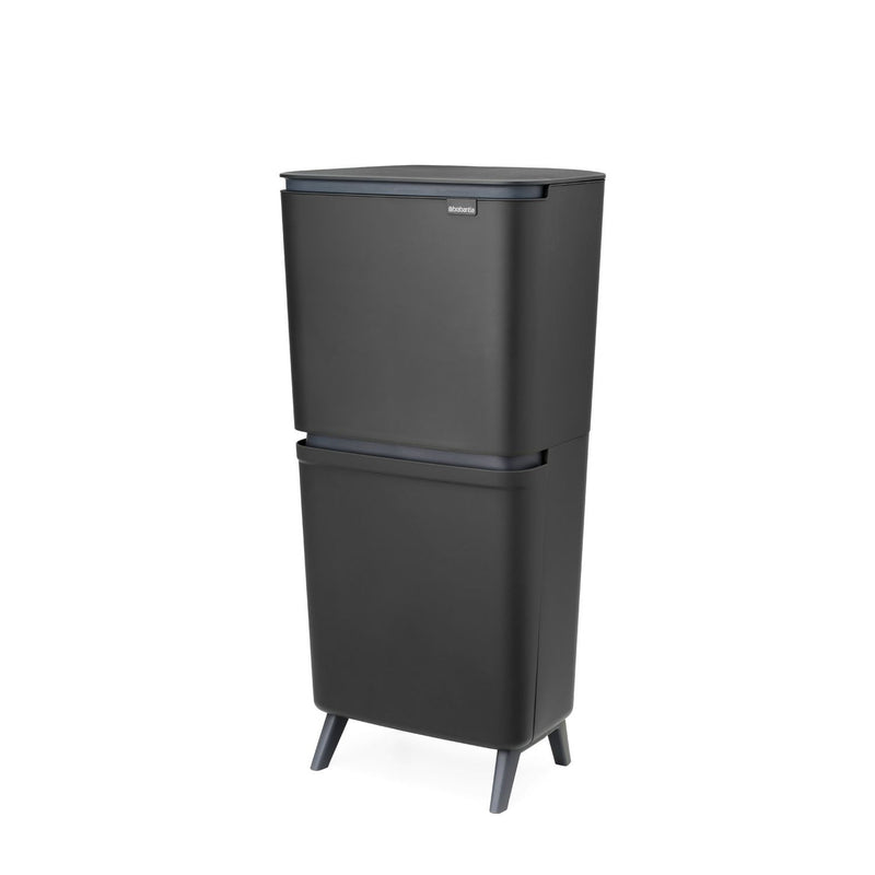 Brabantia recycle bin dark grey 25+10+10 litre, UK version