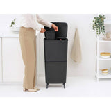Brabantia recycle bin dark grey 25+10+10 litre, UK version