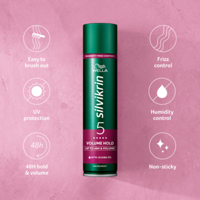 Wella Silvikrin Volume Hold hairspray 400ml (British brand)