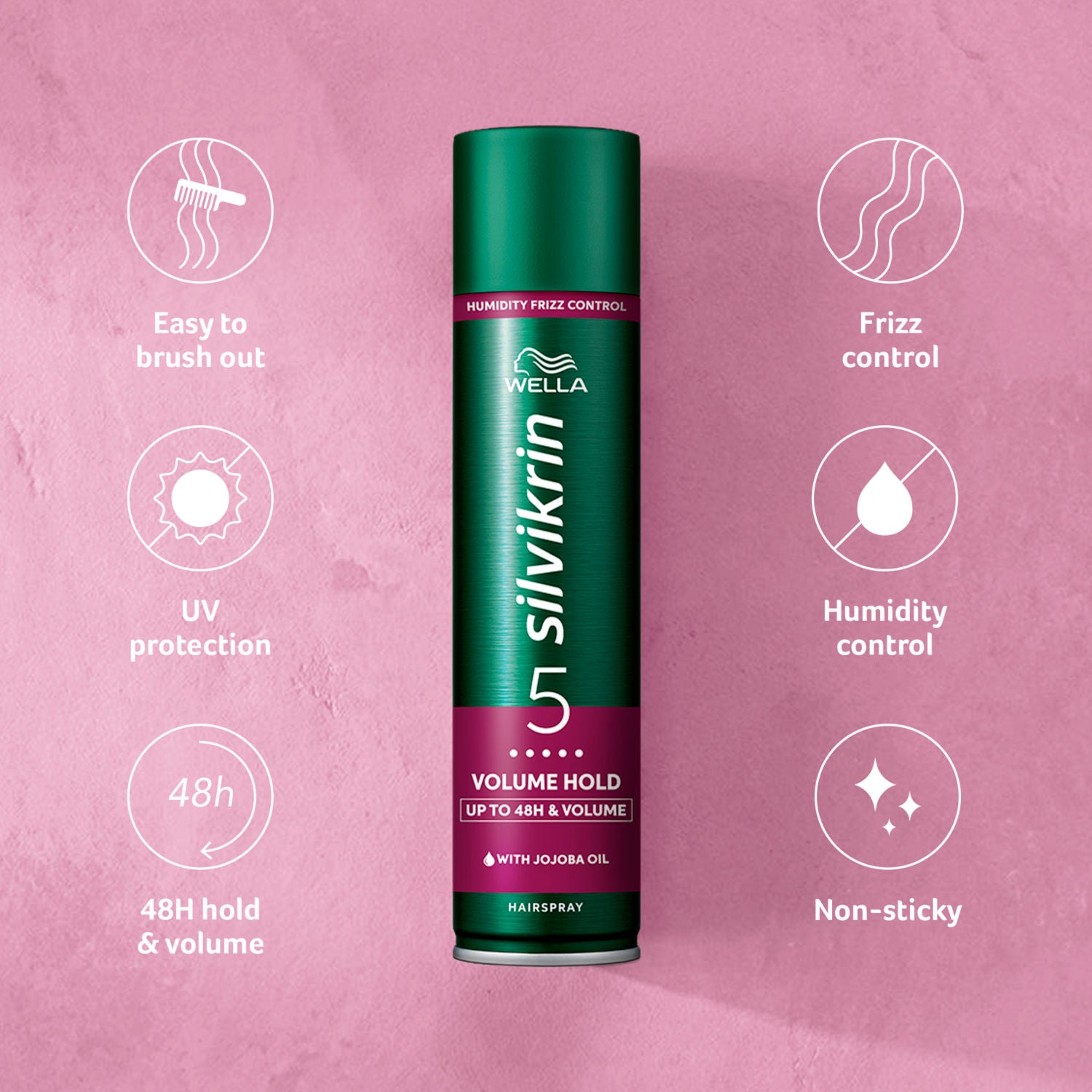 Wella Silvikrin Volume Hold hairspray 400ml (British brand)