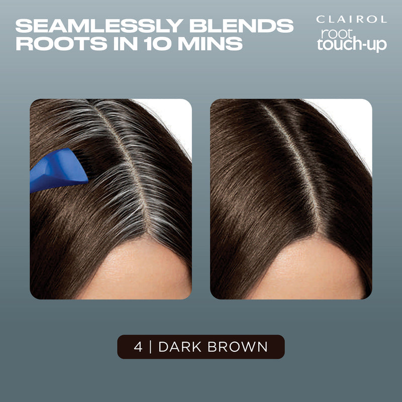 Clairol Root Touch-Up Hair Dye 4 Dark Brown - British product