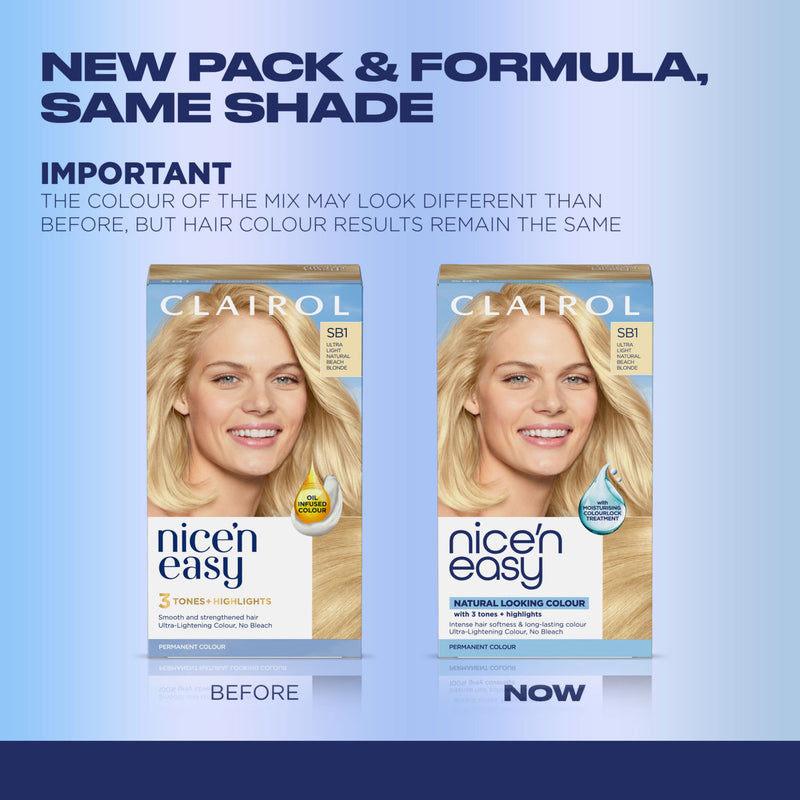 Clairol Permanent Hair Dye Ultra Light Natural Beach Blonde - British product