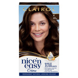 Clairol Nice’n Easy Permanent Hair Dye 4 Dark Brown GOODS ASDA   