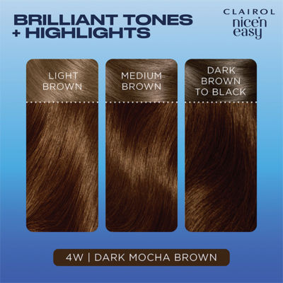 Clairol Nice'n Easy Permanent Hair Dye 4W Dark Mocha Brown