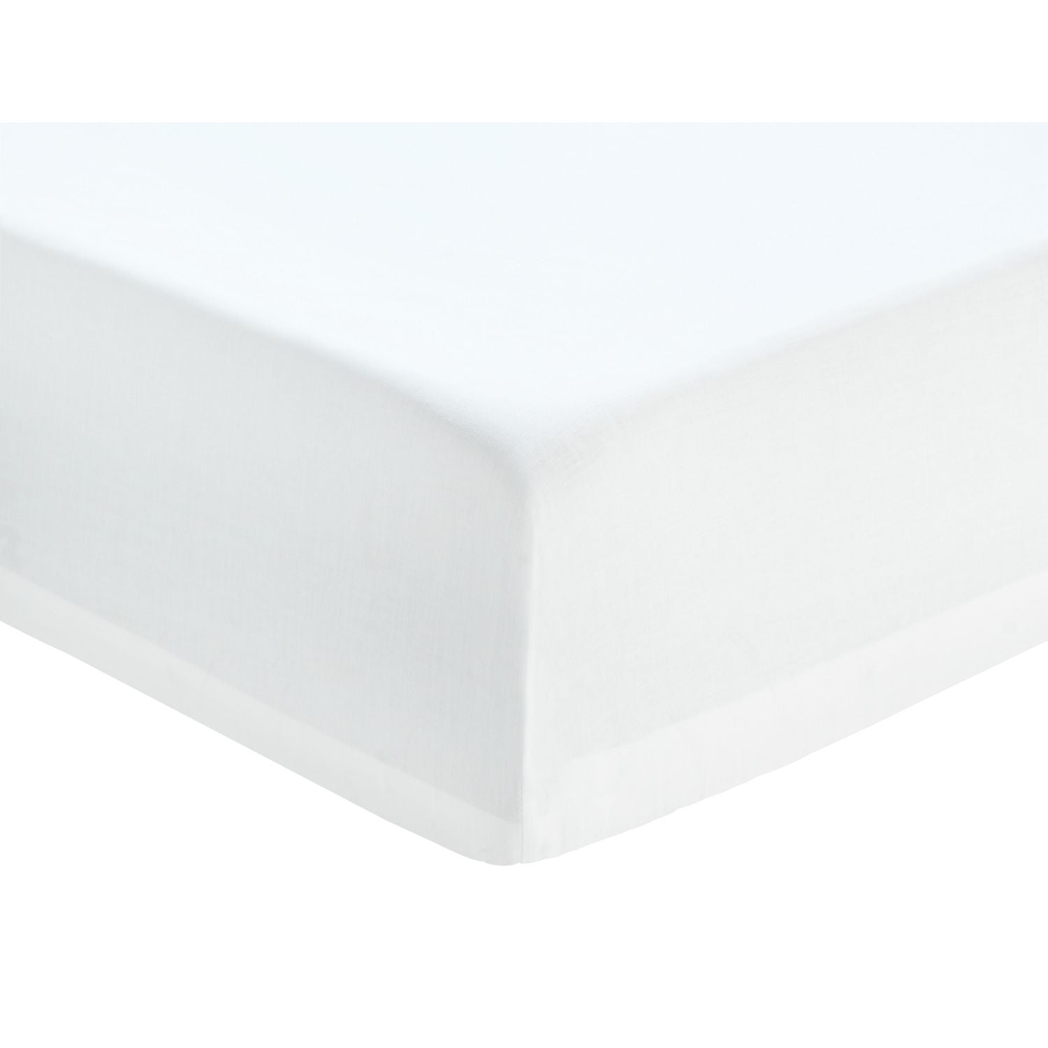 Habitat Plain White Fitted Sheet - Small Double