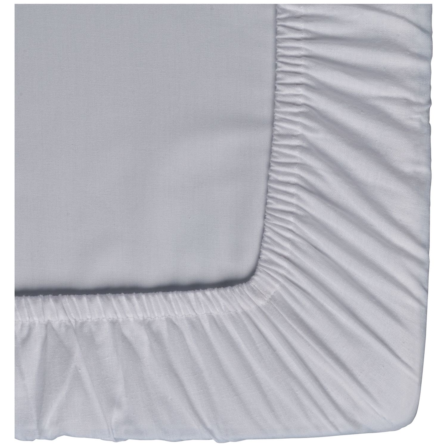 Habitat Plain White Fitted Sheet - Small Double