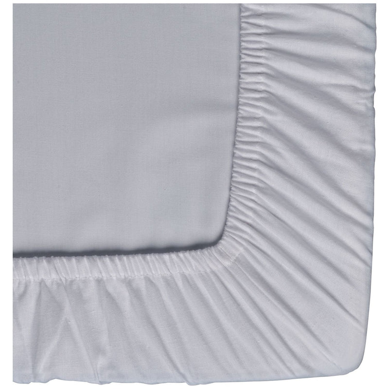 Habitat Plain White Fitted Sheet - Small Double
