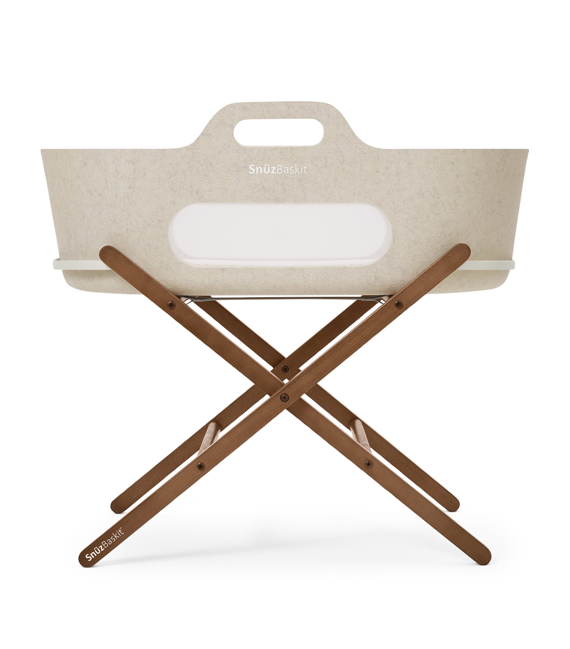 Snüz SnüzBaskit Barley Moses basket and walnut stand, UK version
