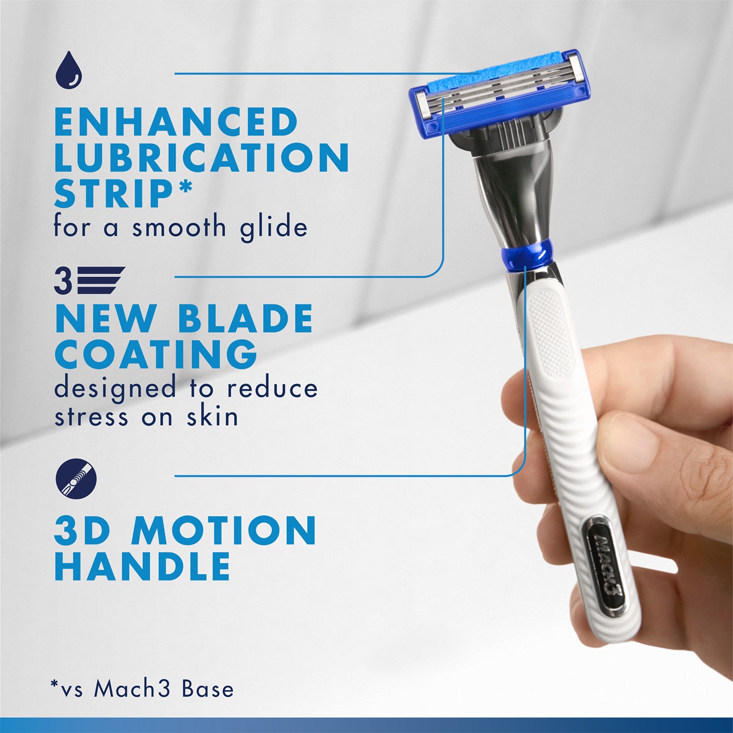 Gillette Mach3 Turbo razor refills 4-count (British brand)