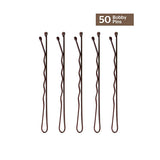 Brushworks Brown Bobby Pins - 50 Pieces GOODS Superdrug   