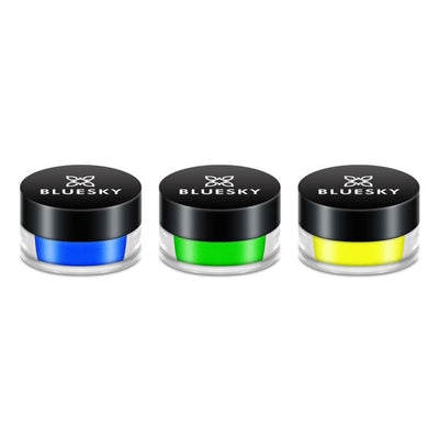 Superdrug Bluesky Neon Pigments Trio Electric Dreams Nail Art Powder- Buy online at McGrocer