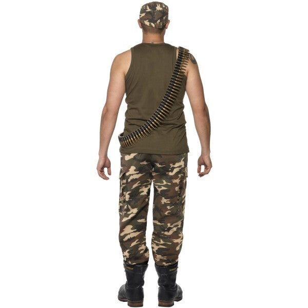 Smiffys khaki camo deluxe costume for men (British brand)