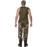 Smiffys khaki camo deluxe costume for men (British brand)