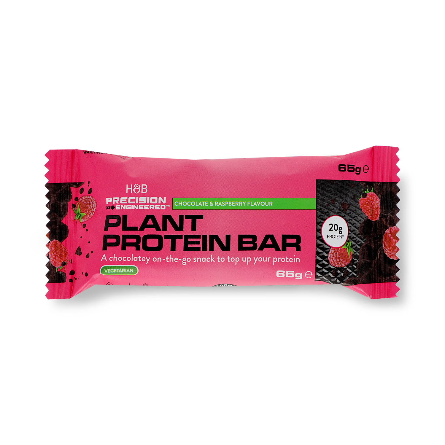 Precision Engineered protein bar dark chocolate raspberry 12 x 65g - British product