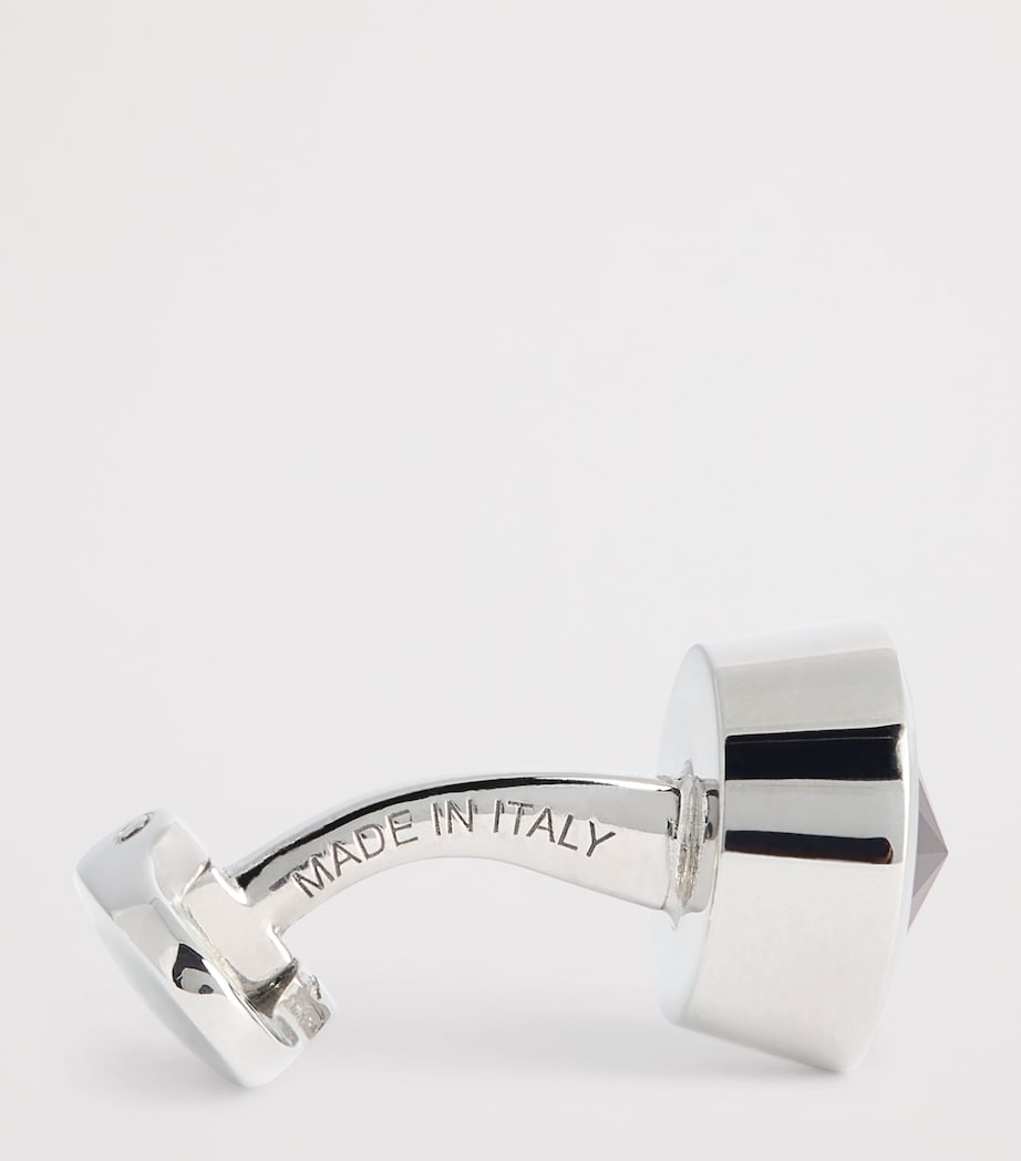 Giorgio Armani sterling silver embellished cufflinks, imported from the UK
