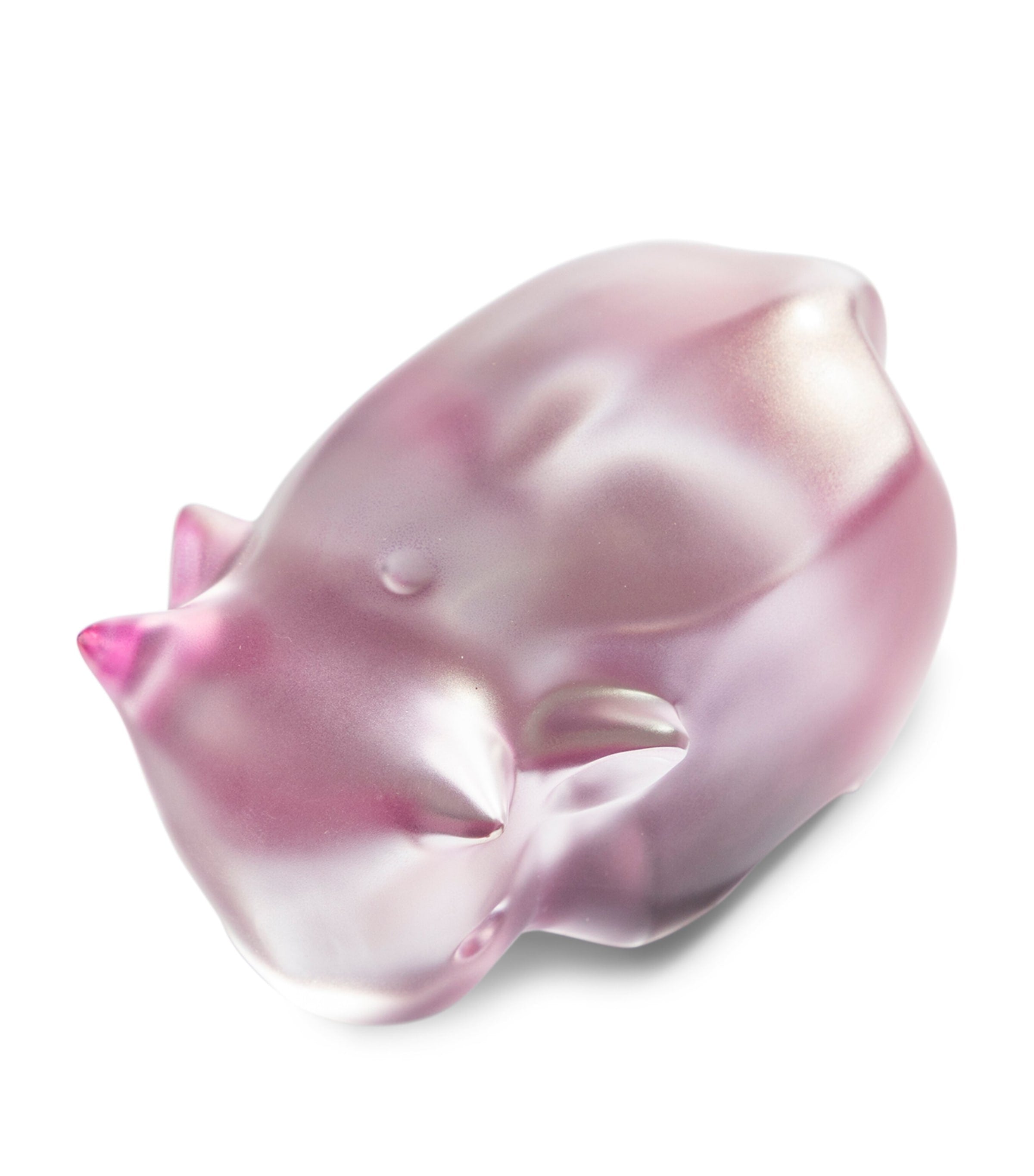 Lalique Han Meilin crystal ox ornament 10cm, UK version