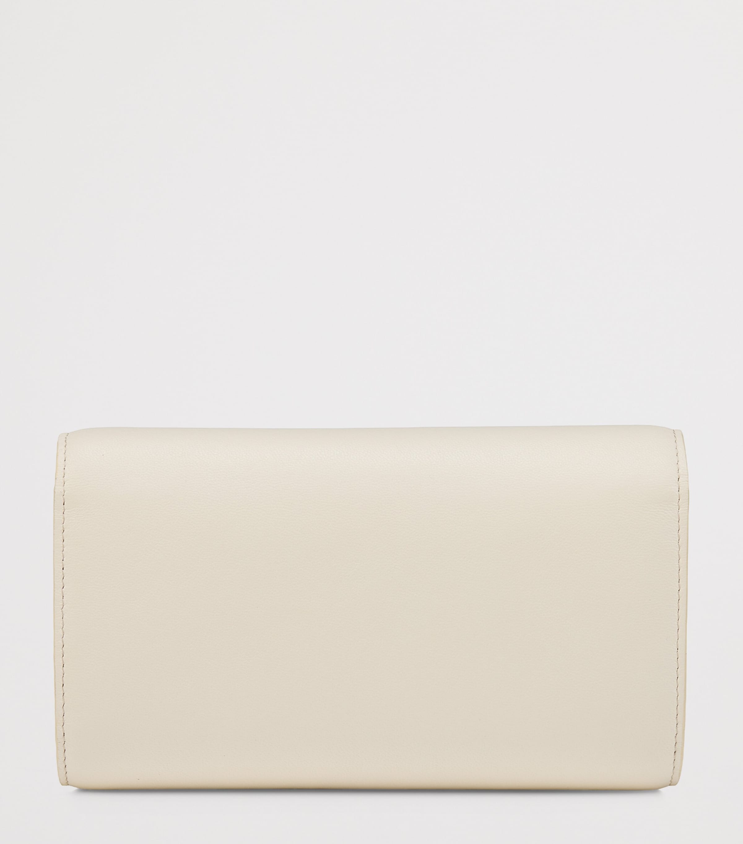 Christian Louboutin Bettina white lamb leather chain wallet, imported from the UK