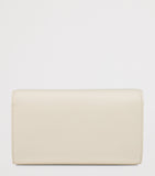 Christian Louboutin Bettina white lamb leather chain wallet, imported from the UK