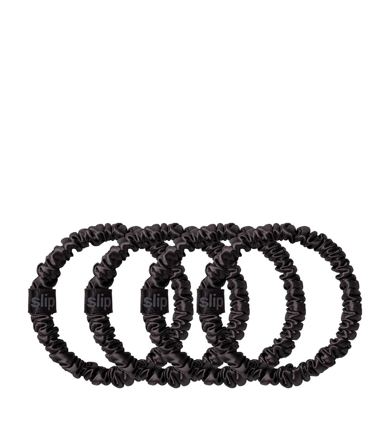 Slip Pure Silk Skinny Scrunchies Set of 4 (British brand)