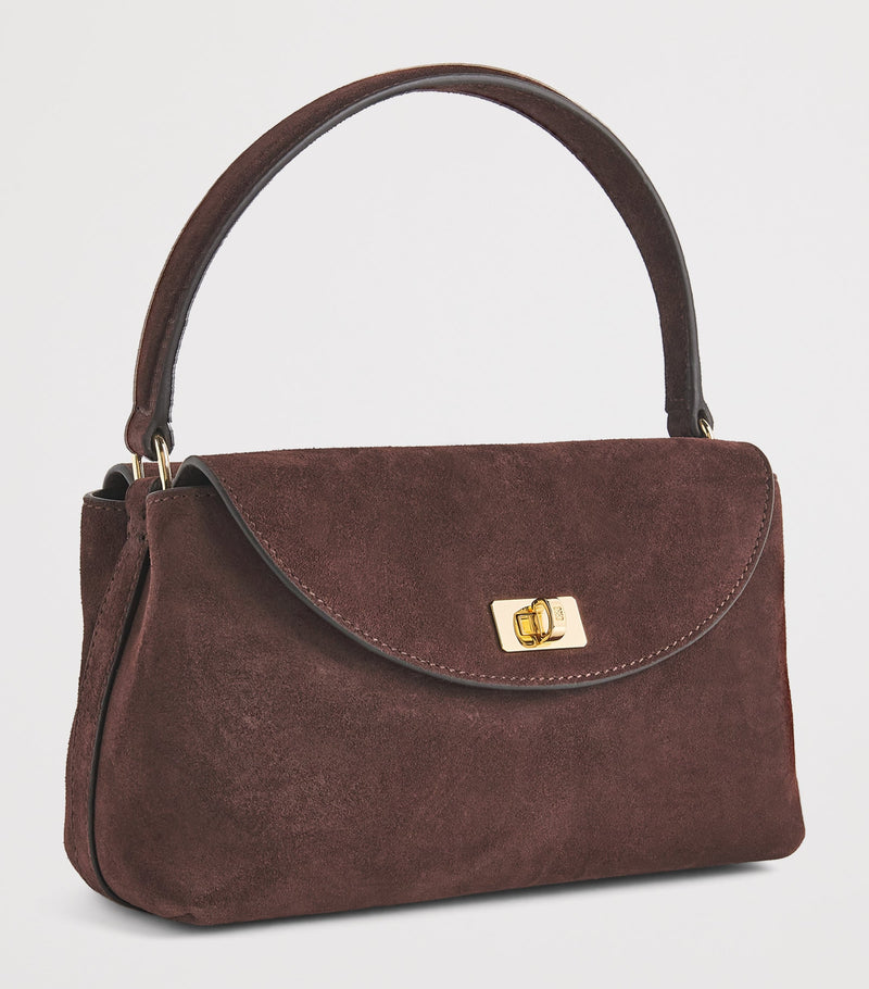 Sandro Paris mini suede top-handle bag (British brand)