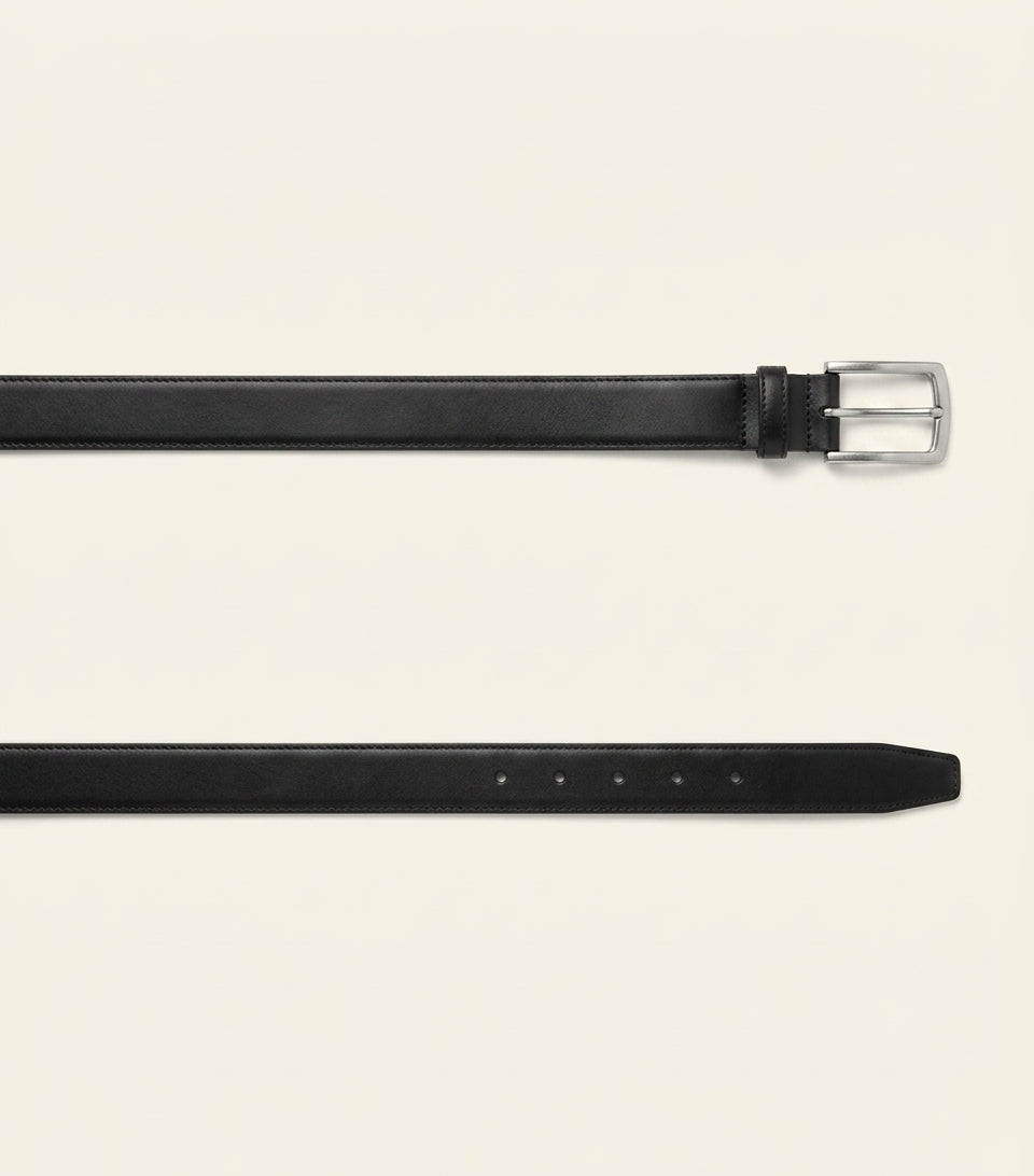 Balenciaga patent leather logo belt, UK version
