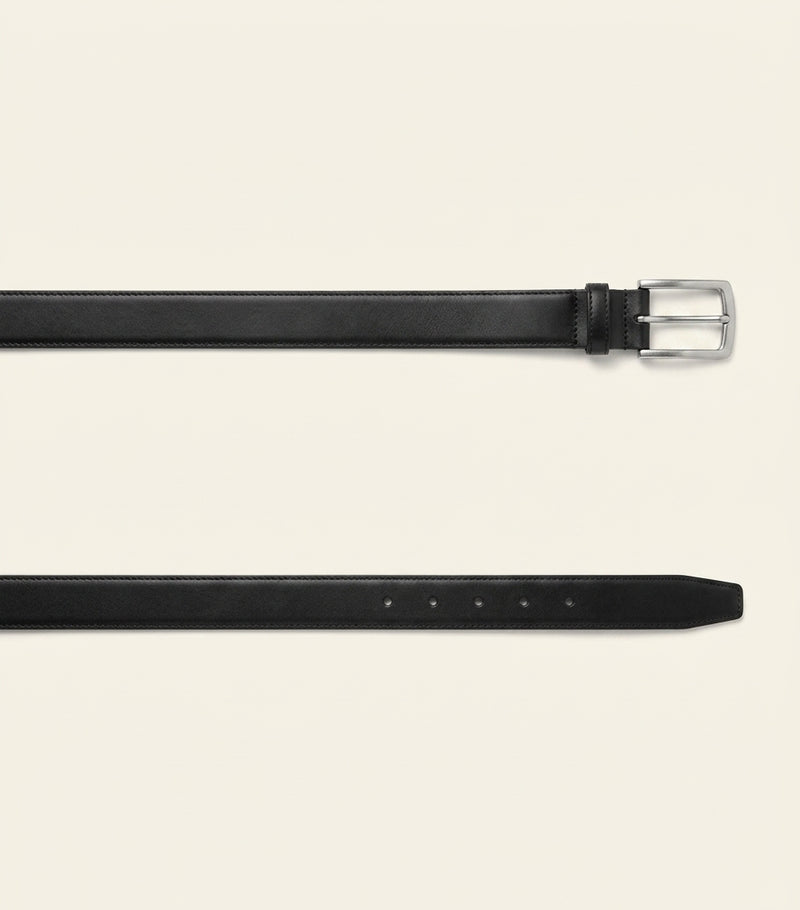 Balenciaga patent leather logo belt, UK version