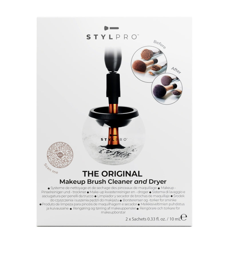 STYLPRO make-up brush and cleaner gift set (British brand)