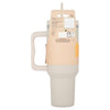 Superdrug taupe stainless steel drinking cup (British brand)