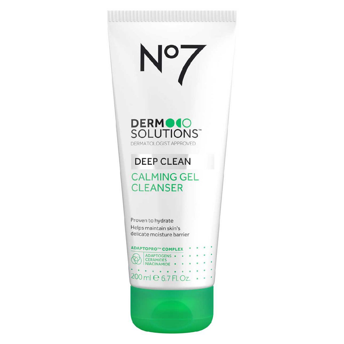 No7 Derm Solutions™ Calming Gel Cleanser Suitable for Normal to Sensitive Skin 200ml GOODS Boots   