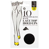 Superdrug Lace Hold Ups Black 10 Denier (British brand)