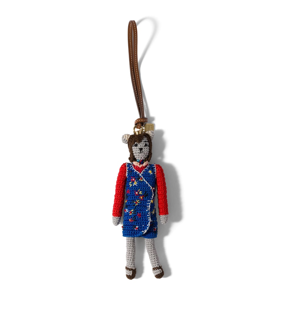 Miu Miu woven yarn keyring 18cm, UK version