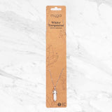 Myga necklace white turquoise pendant 45cm chain, UK version