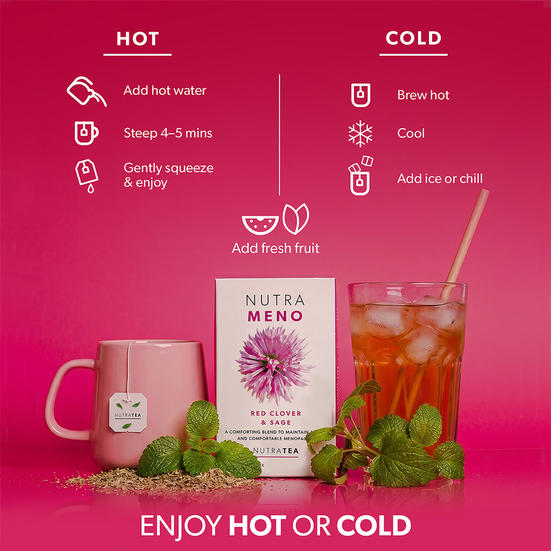 NutraMeno Herbal Tea 20 Tea Bags (British brand)