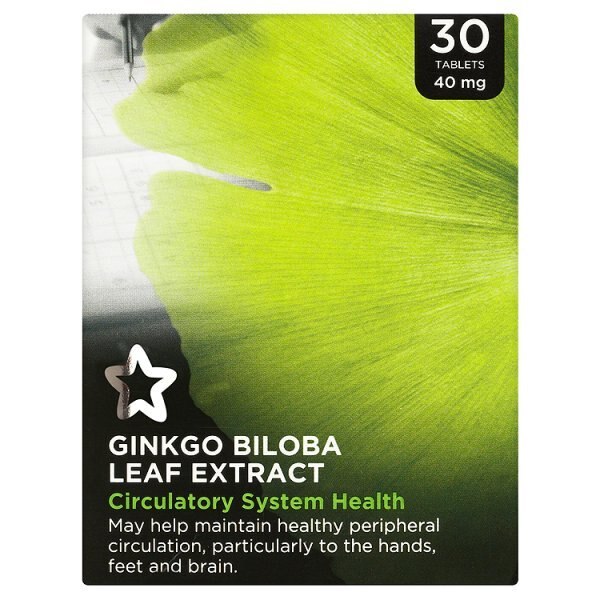 Superdrug Ginkgo Biloba Tablets x 30 GOODS Superdrug   