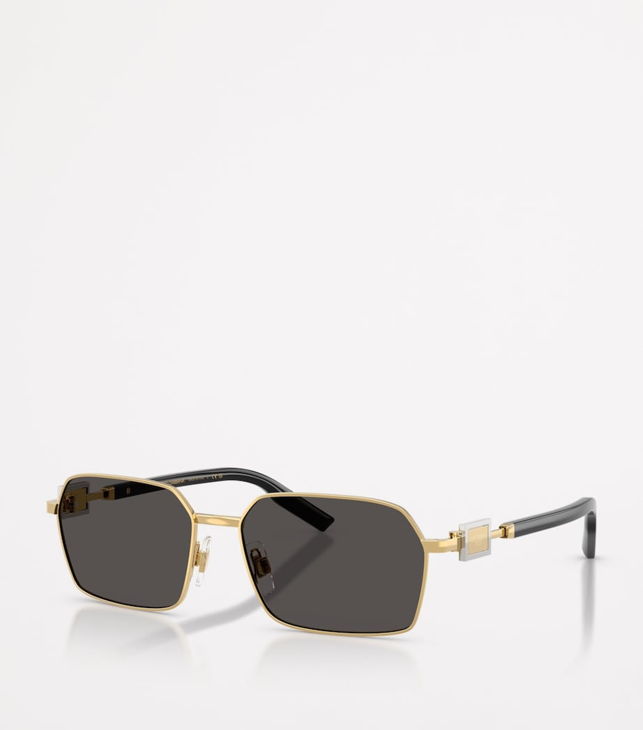 Dolce&Gabbana wire-frame rectangular sunglasses, imported from the UK