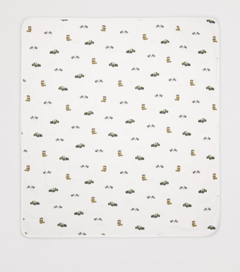 Rosa & Blue baby blanket printed 90cm x 75cm, UK version