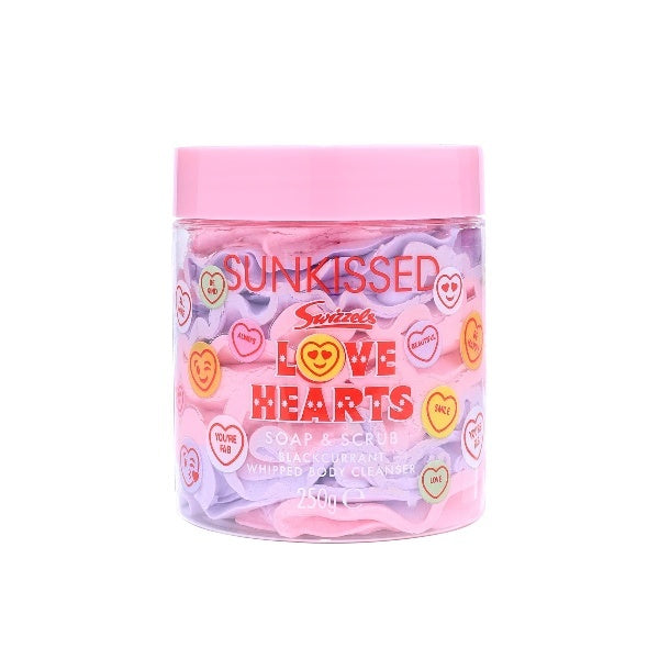 Sunkissed Love Hearts blackcurrant whipped body cleanser 250g (British brand)