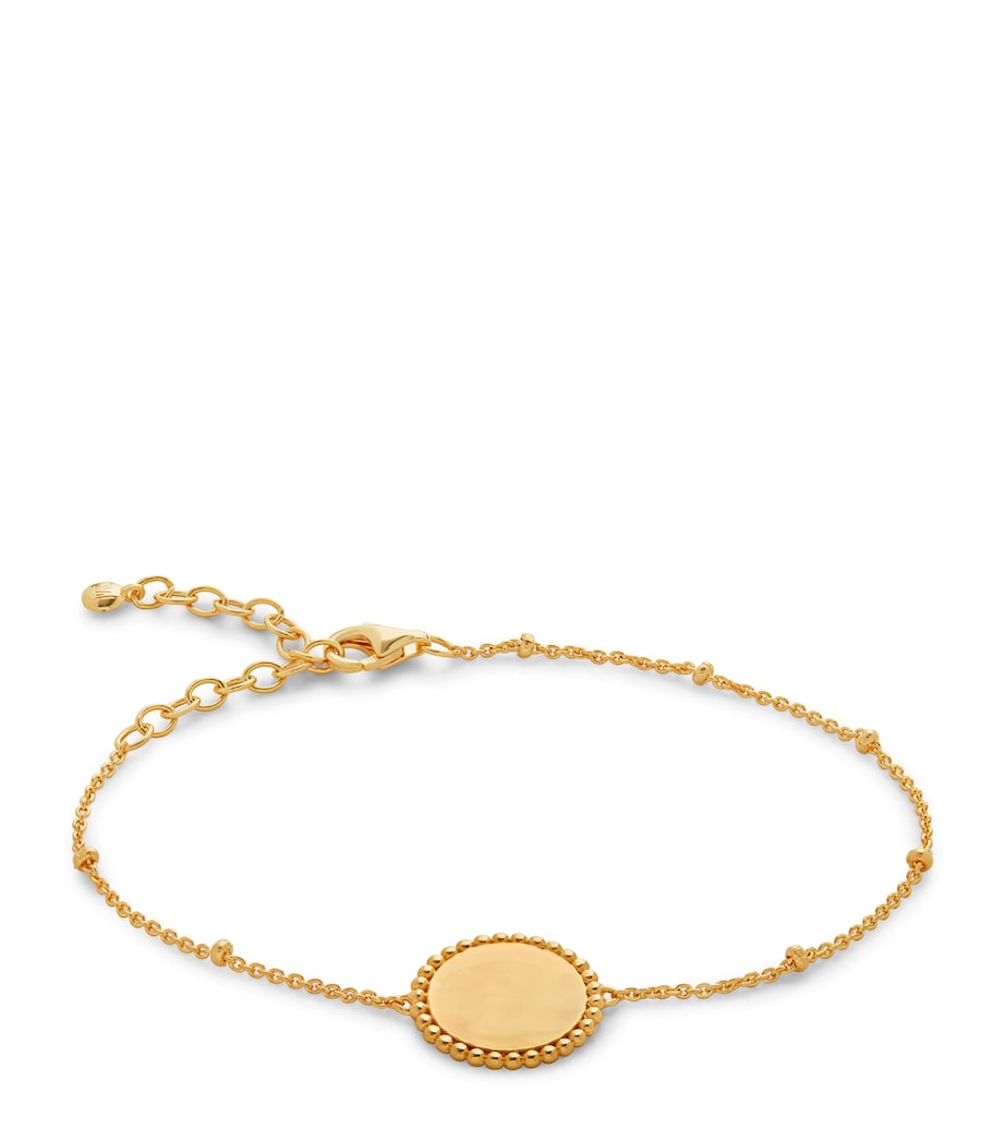 Monica Vinader gold vermeil Deia bracelet with adjustable chain, UK version