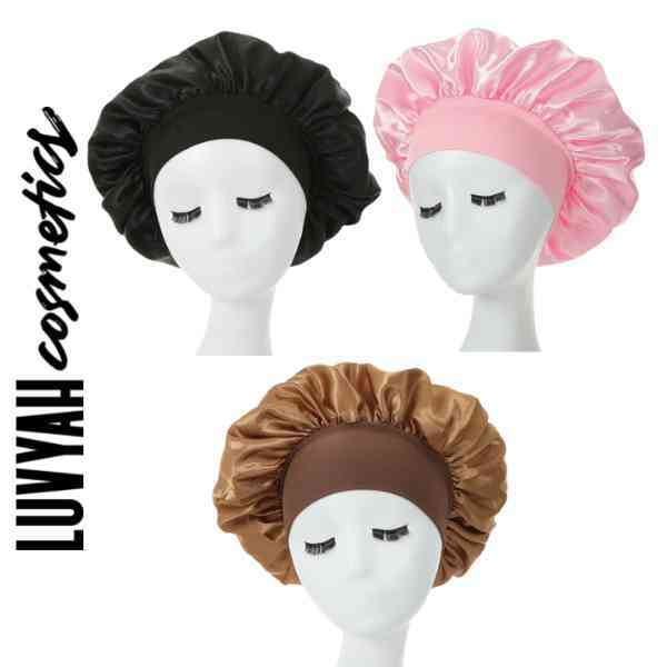 LUVYAH Cosmetics Brown Satin Hair Bonnet GOODS Superdrug   