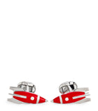 Deakin & Francis sterling silver enamel rocket cufflinks, imported from the UK