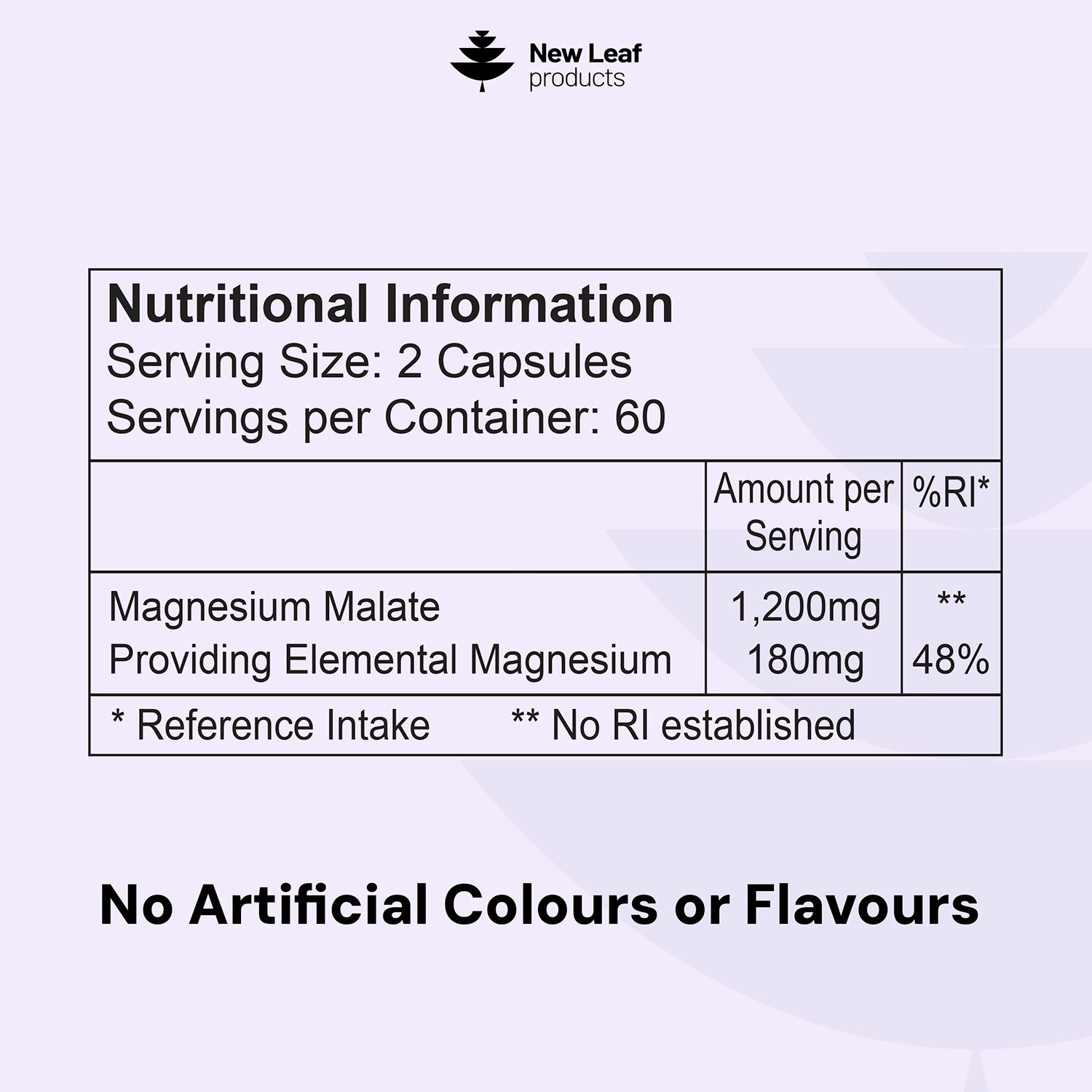 Magnesium Malate supplement 120 capsules, UK version