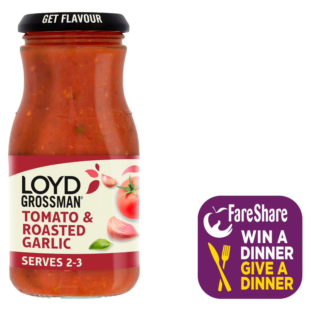 Loyd Grossman Pasta Sauce, Roasted Garlic & Tomato 350g