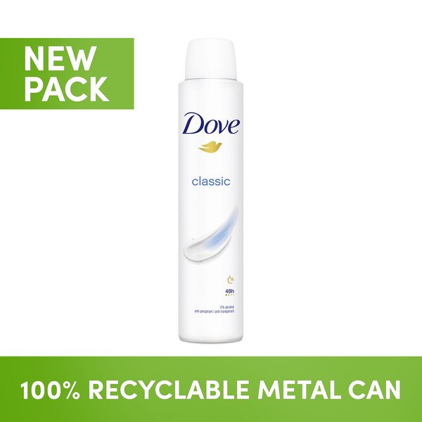 Dove Women Antiperspirant Deodorant Classic Aerosol 200ml GOODS Superdrug   