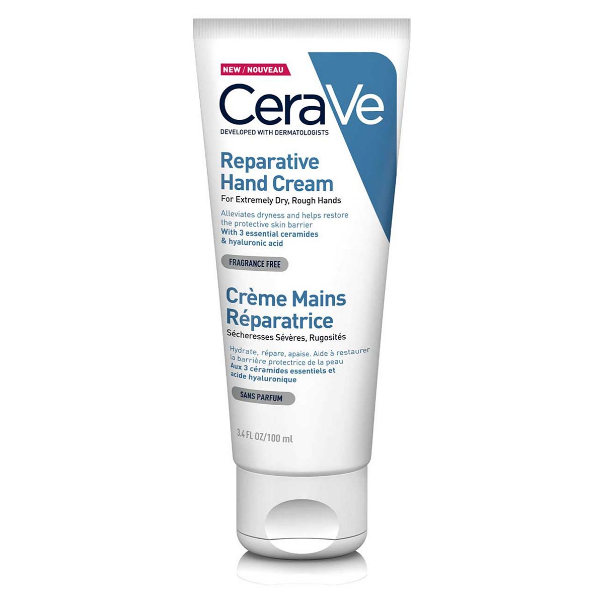 CeraVe Reparative Hand Cream with Ceramides for Extremely Dry Rough Hands 100ml GOODS Boots   