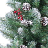 Livingandhome white pine cone Christmas ornament set, UK version
