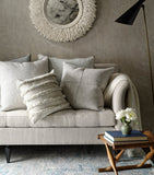 De Le Cuona Linen-Blend Rogue cushion 45 x 45cm - British product