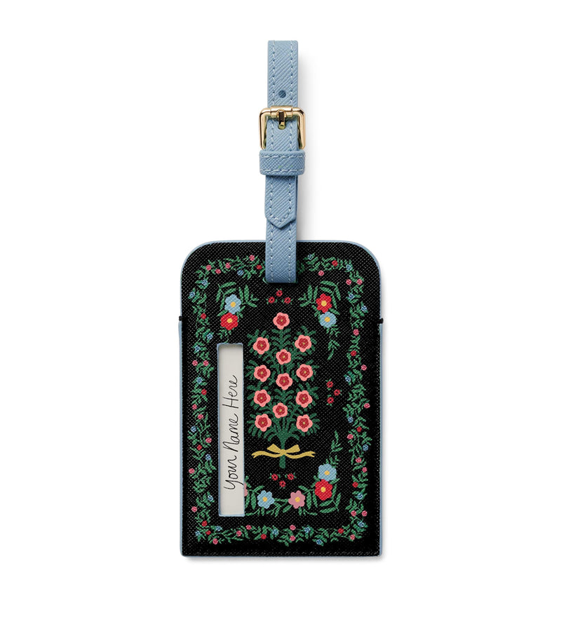 Rifle Paper Co. Rosette luggage tag, imported from the UK
