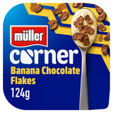 Muller Corner Banana Yogurt with Chocolate Flakes 124g GOODS Sainsburys   