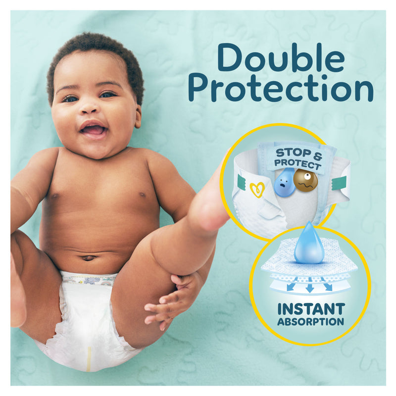 Pampers Size 2 New Baby nappies 44 Pack, imported from the UK