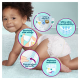 Pampers Premium Protection Nappies Size 4 62 pack, imported from the UK